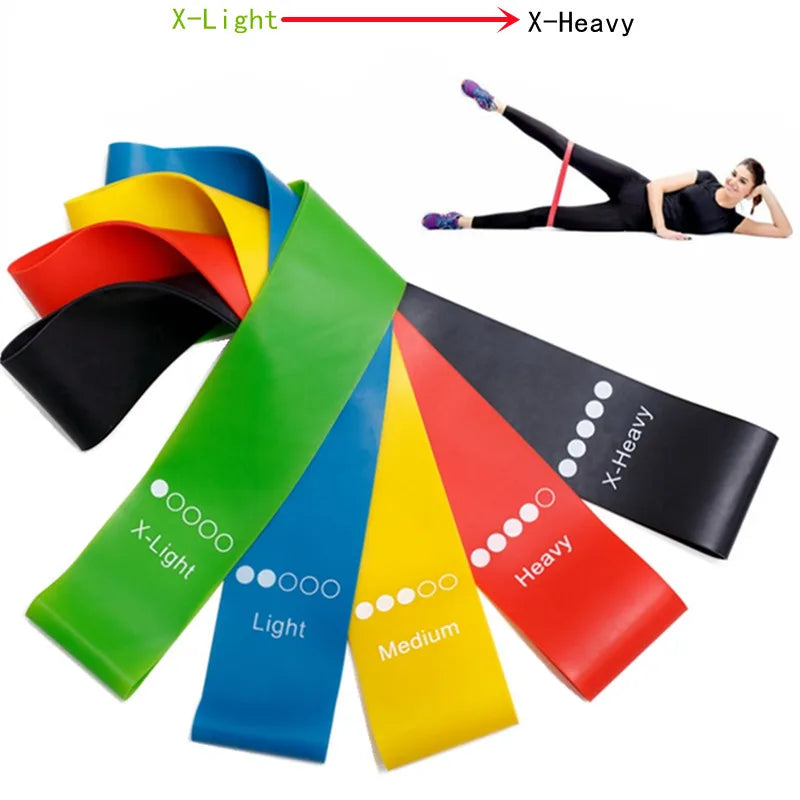 5Pcs/Set Yoga Resistance Rubber Bands