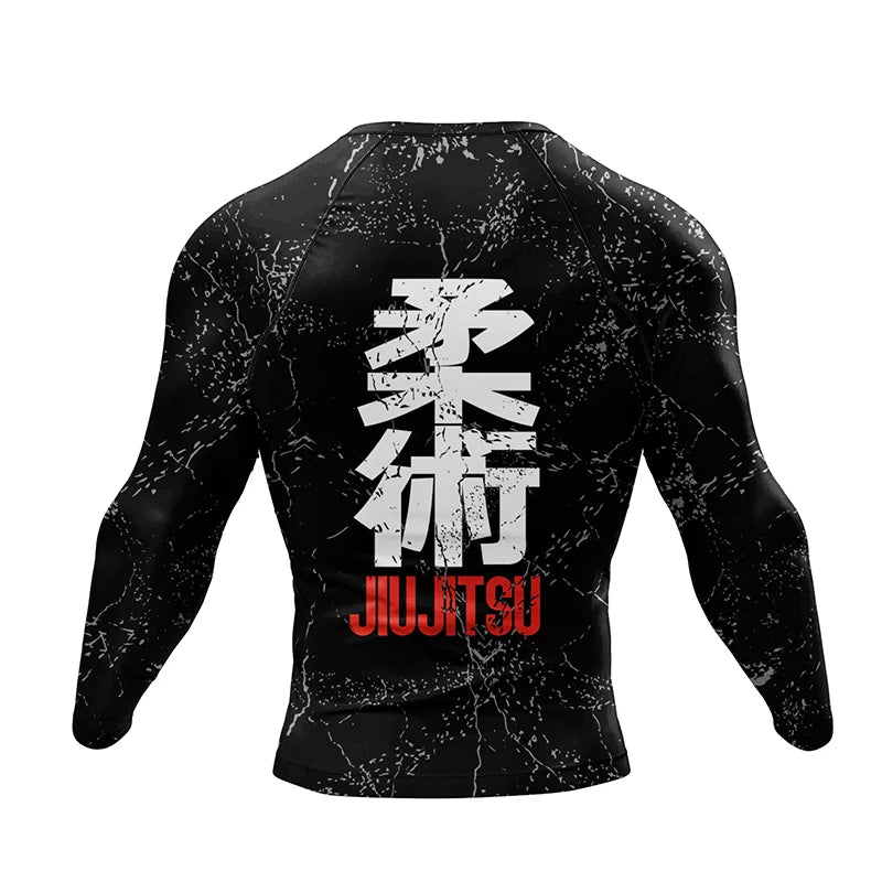 Jiu Jitsu Rashguard MMA T-shirt +Pants